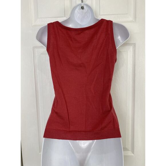 Moschino Cheap & Chic Wool Velvet Bow Motif Camisole Blouse Pink Size 8 READ - Picture 6 of 12